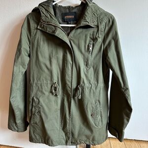 Lightweight Army Green Cargo Jacket